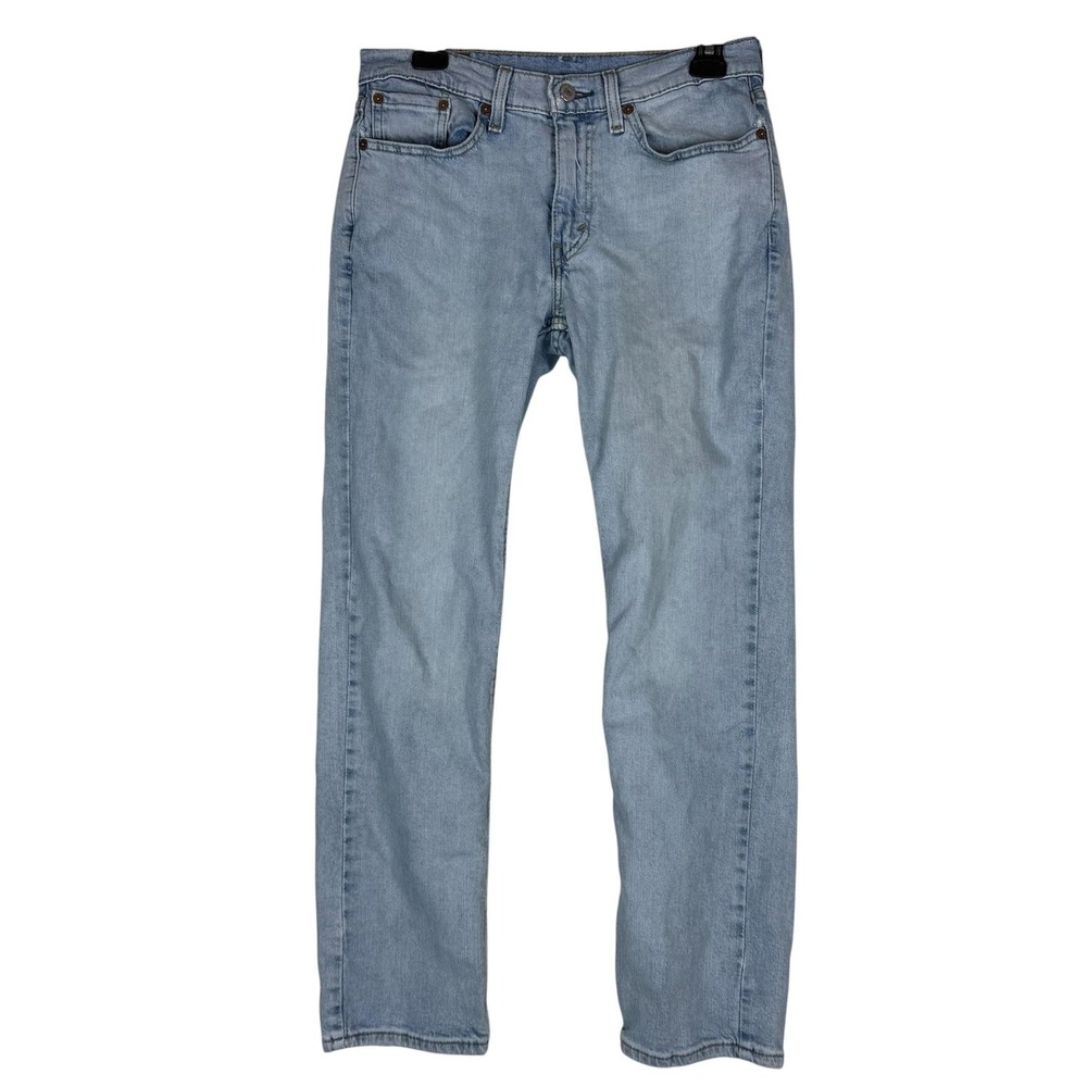 Levi's‎ 514 Jeans Mens 30x30 Blue Light Wash Regular Straight Stretch Denim